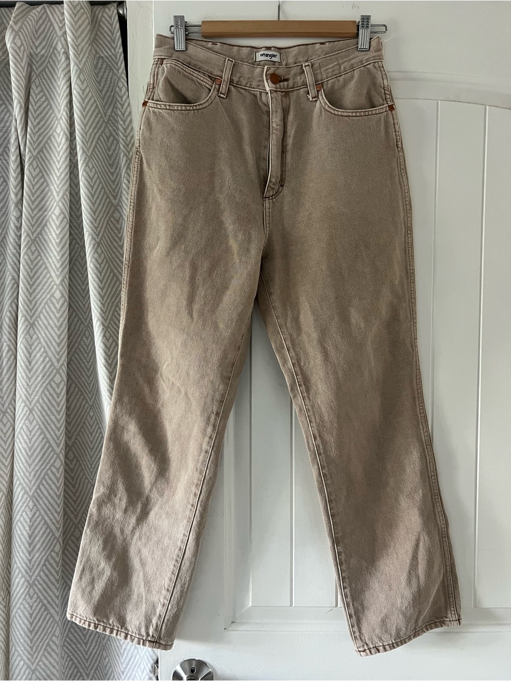 Wrangler Women's Straight Leg Jeans - Taupe Beige